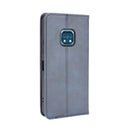 For Nokia XR20 Magnetic Buckle Retro Crazy Horse Texture Horizontal Flip Leather Case with Holder & Card Slots & Photo Frame(Blue)