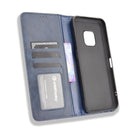 For Nokia XR20 Magnetic Buckle Retro Crazy Horse Texture Horizontal Flip Leather Case with Holder & Card Slots & Photo Frame(Blue)