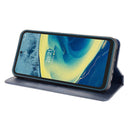 For Nokia XR20 Magnetic Buckle Retro Crazy Horse Texture Horizontal Flip Leather Case with Holder & Card Slots & Photo Frame(Blue)