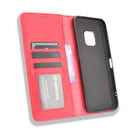 For Nokia XR20 Magnetic Buckle Retro Crazy Horse Texture Horizontal Flip Leather Case with Holder & Card Slots & Photo Frame(Red)