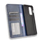 For OnePlus Nord 2 5G Magnetic Buckle Retro Crazy Horse Texture Horizontal Flip Leather Case with Holder & Card Slots & Photo Frame(Blue)