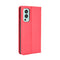 For OnePlus Nord 2 5G Magnetic Buckle Retro Crazy Horse Texture Horizontal Flip Leather Case with Holder & Card Slots & Photo Frame(Red)