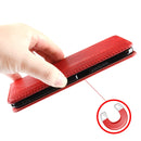 For OnePlus Nord 2 5G Magnetic Buckle Retro Crazy Horse Texture Horizontal Flip Leather Case with Holder & Card Slots & Photo Frame(Red)