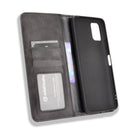 For Umidigi Power 5 Magnetic Buckle Retro Crazy Horse Texture Horizontal Flip Leather Case with Holder & Card Slots & Photo Frame(Black)