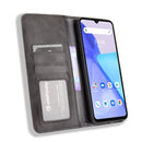 For Umidigi Power 5 Magnetic Buckle Retro Crazy Horse Texture Horizontal Flip Leather Case with Holder & Card Slots & Photo Frame(Black)