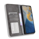 For ZTE Blade A51 Magnetic Buckle Retro Crazy Horse Texture Horizontal Flip Leather Case with Holder & Card Slots & Photo Frame(Black)