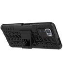 For Xiaomi Poco X3 GT Tire Texture Shockproof TPU+PC Protective Case with Holder(Black)