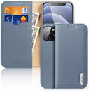 DUX DUCIS Hivo Series Cowhide + PU + TPU Leather Horizontal Flip Case with Holder & Card Slots For iPhone 13 mini(Light Blue)
