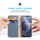 DUX DUCIS Hivo Series Cowhide + PU + TPU Leather Horizontal Flip Case with Holder & Card Slots For iPhone 13 mini(Light Blue)