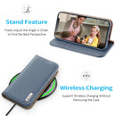 DUX DUCIS Hivo Series Cowhide + PU + TPU Leather Horizontal Flip Case with Holder & Card Slots For iPhone 13 mini(Light Blue)