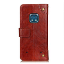 For Nokia XR20 5G Copper Buckle Nappa Texture Horizontal Flip Leather Case with Holder & Card Slots & Wallet(Brown)