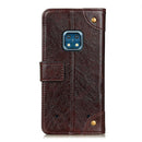 For Nokia XR20 5G Copper Buckle Nappa Texture Horizontal Flip Leather Case with Holder & Card Slots & Wallet(Coffee)