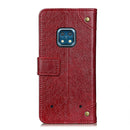 For Nokia XR20 5G Copper Buckle Nappa Texture Horizontal Flip Leather Case with Holder & Card Slots & Wallet(Wine Red)