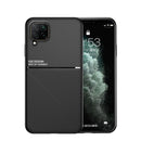 Classic Tilt Strip Grain Magnetic Shockproof PC + TPU Case For Samsung Galaxy A22 4G(Blue)