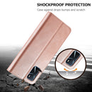 LC.IMEEKE Calf Texture Horizontal Flip Leather Case with Holder & Card Slots & Wallet For OPPO A16(Rose Gold)