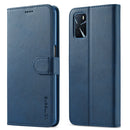 LC.IMEEKE Calf Texture Horizontal Flip Leather Case with Holder & Card Slots & Wallet For OPPO A16(Blue)