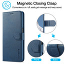 LC.IMEEKE Calf Texture Horizontal Flip Leather Case with Holder & Card Slots & Wallet For OPPO A16(Blue)