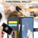LC.IMEEKE Calf Texture Horizontal Flip Leather Case with Holder & Card Slots & Wallet For OPPO A16(Black)