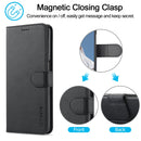 LC.IMEEKE Calf Texture Horizontal Flip Leather Case with Holder & Card Slots & Wallet For OPPO A16(Black)
