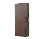 LC.IMEEKE Calf Texture Horizontal Flip Leather Case with Holder & Card Slots & Wallet For OPPO A16(Brown)