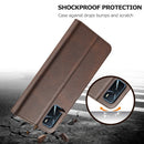 LC.IMEEKE Calf Texture Horizontal Flip Leather Case with Holder & Card Slots & Wallet For OPPO A16(Brown)