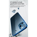 SULADA Elastic Silicone Edge Frame + TPU All-inclusive Anti-fall Case For iPhone 13(Blue)