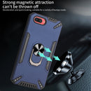 For OPPO A3s PC + TPU Protective Case with 360 Degrees Rotatable Ring Holder(Dark Green)