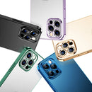 SULADA Electroplating Shockproof Ultra-thin TPU Protective Case For iPhone 13 Pro(Purple)