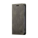 AutSpace A01 Retro Skin-feel Crazy Horse Texture Horizontal Flip Leather Case with Holder & Card Slots & Wallet & RFID For iPhone 13(Coffee)