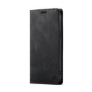 AutSpace A01 Retro Skin-feel Crazy Horse Texture Horizontal Flip Leather Case with Holder & Card Slots & Wallet & RFID For iPhone 13 Pro Max(Black)