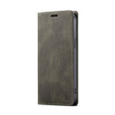 AutSpace A01 Retro Skin-feel Crazy Horse Texture Horizontal Flip Leather Case with Holder & Card Slots & Wallet & RFID For iPhone 13 Pro Max(Coffee)