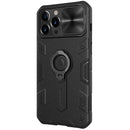 NILLKIN Shockproof CamShield Armor Protective Case with Invisible Ring Holder For iPhone 13 Pro(Black)