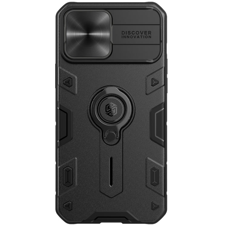 NILLKIN Shockproof CamShield Armor Protective Case with Invisible Ring Holder For iPhone 13 Pro Max(Black)