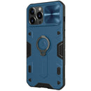 NILLKIN Shockproof CamShield Armor Protective Case with Invisible Ring Holder For iPhone 13 Pro Max(Blue)