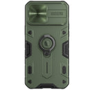 NILLKIN Shockproof CamShield Armor Protective Case with Invisible Ring Holder For iPhone 13 Pro Max(Green)