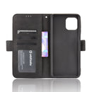 For Motorola Moto Edge 20 Lite Skin Feel Calf Pattern Horizontal Flip Leather Case with Holder & Card Slots & Photo Frame(Black)
