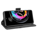 For Motorola Moto Edge 20 Lite Skin Feel Calf Pattern Horizontal Flip Leather Case with Holder & Card Slots & Photo Frame(Black)