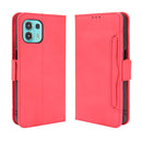For Motorola Moto Edge 20 Lite Skin Feel Calf Pattern Horizontal Flip Leather Case with Holder & Card Slots & Photo Frame(Red)