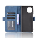 For Motorola Moto Edge 20 Lite Skin Feel Calf Pattern Horizontal Flip Leather Case with Holder & Card Slots & Photo Frame(Blue)