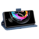 For Motorola Moto Edge 20 Lite Skin Feel Calf Pattern Horizontal Flip Leather Case with Holder & Card Slots & Photo Frame(Blue)