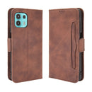 For Motorola Moto Edge 20 Lite Skin Feel Calf Pattern Horizontal Flip Leather Case with Holder & Card Slots & Photo Frame(Brown)