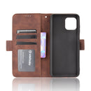 For Motorola Moto Edge 20 Lite Skin Feel Calf Pattern Horizontal Flip Leather Case with Holder & Card Slots & Photo Frame(Brown)