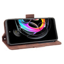 For Motorola Moto Edge 20 Lite Skin Feel Calf Pattern Horizontal Flip Leather Case with Holder & Card Slots & Photo Frame(Brown)