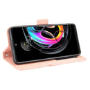 For Motorola Moto Edge 20 Lite Skin Feel Calf Pattern Horizontal Flip Leather Case with Holder & Card Slots & Photo Frame(Pink)