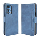 For Motorola Moto Edge 20 Pro/Edge S Pro Skin Feel Calf Pattern Horizontal Flip Leather Case with Holder & Card Slots & Photo Frame(Blue)