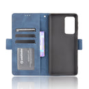 For Motorola Moto Edge 20 Pro/Edge S Pro Skin Feel Calf Pattern Horizontal Flip Leather Case with Holder & Card Slots & Photo Frame(Blue)