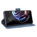For Motorola Moto Edge 20 Pro/Edge S Pro Skin Feel Calf Pattern Horizontal Flip Leather Case with Holder & Card Slots & Photo Frame(Blue)