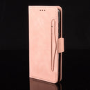 For Samsung Galaxy Z Fold3 5G Skin Feel Calf Pattern Horizontal Flip Leather Case with Holder & Card Slots & Photo Frame(Pink)
