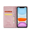 Forwenw F2 Series Magnetic Horizontal Flip Leather Case with Holder & Card Slots & Wallet For iPhone 11(Rose Gold)