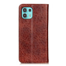 For Motorola Edge 20 Lite Magnetic Crazy Horse Texture Horizontal Flip Leather Case with Holder & Card Slots & Wallet(Brown)